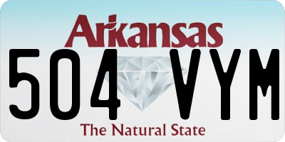 AR license plate 504VYM