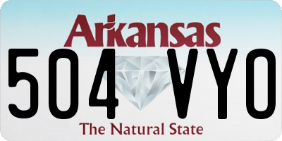 AR license plate 504VYO