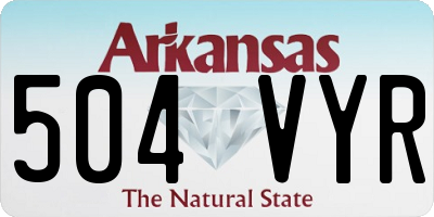 AR license plate 504VYR