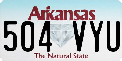 AR license plate 504VYU