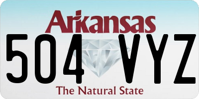 AR license plate 504VYZ