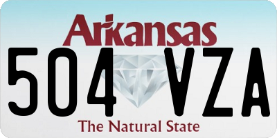 AR license plate 504VZA