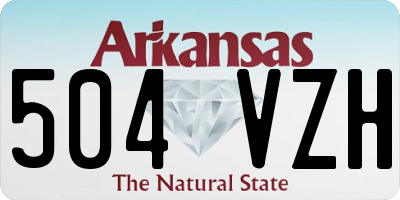 AR license plate 504VZH