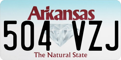 AR license plate 504VZJ