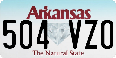 AR license plate 504VZO