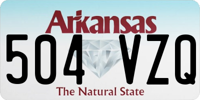 AR license plate 504VZQ