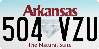 AR license plate 504VZU