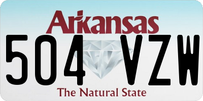 AR license plate 504VZW