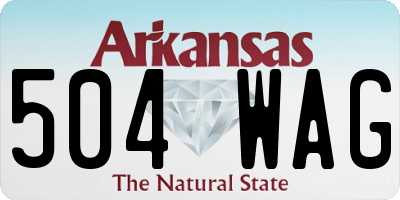 AR license plate 504WAG