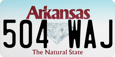 AR license plate 504WAJ