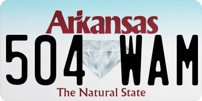 AR license plate 504WAM