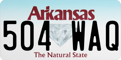 AR license plate 504WAQ