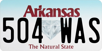 AR license plate 504WAS