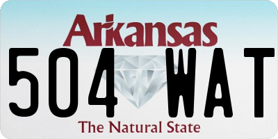 AR license plate 504WAT