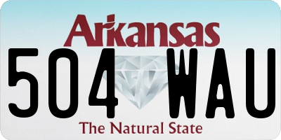 AR license plate 504WAU