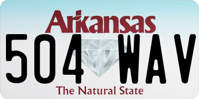 AR license plate 504WAV
