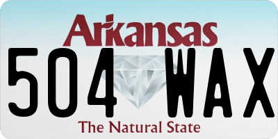 AR license plate 504WAX