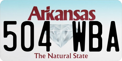 AR license plate 504WBA