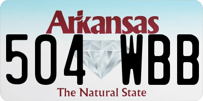 AR license plate 504WBB
