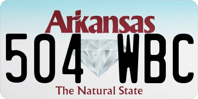 AR license plate 504WBC