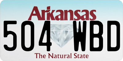 AR license plate 504WBD