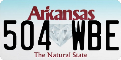 AR license plate 504WBE
