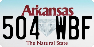 AR license plate 504WBF