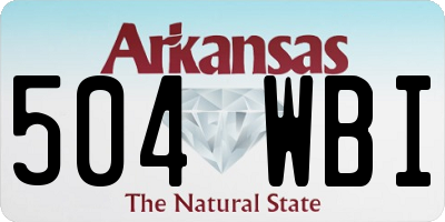 AR license plate 504WBI