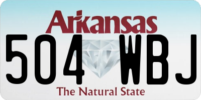 AR license plate 504WBJ