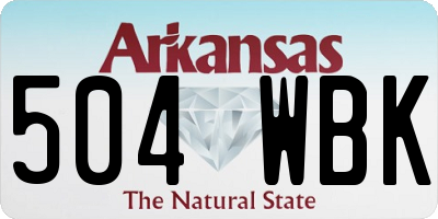 AR license plate 504WBK