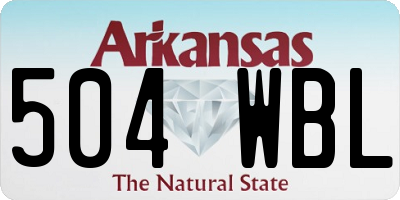 AR license plate 504WBL