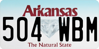 AR license plate 504WBM
