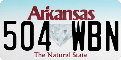AR license plate 504WBN