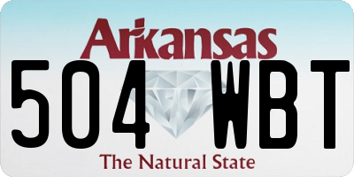 AR license plate 504WBT