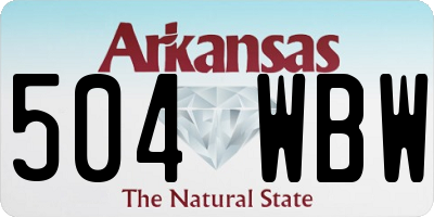 AR license plate 504WBW