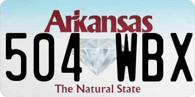 AR license plate 504WBX