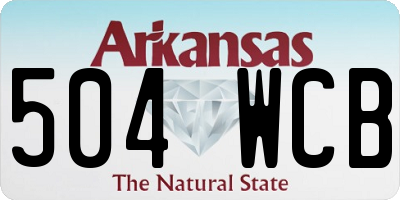 AR license plate 504WCB
