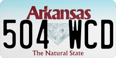 AR license plate 504WCD