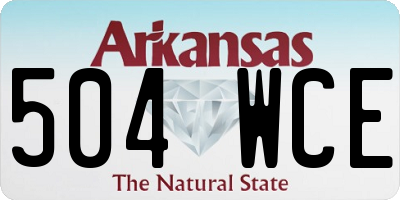AR license plate 504WCE