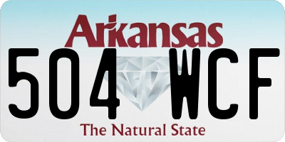 AR license plate 504WCF