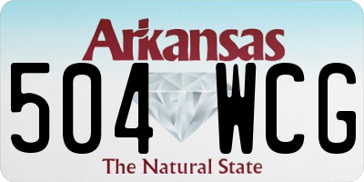 AR license plate 504WCG