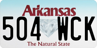 AR license plate 504WCK