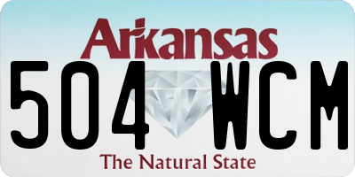 AR license plate 504WCM