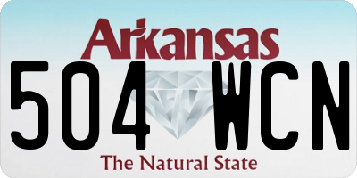 AR license plate 504WCN