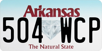 AR license plate 504WCP