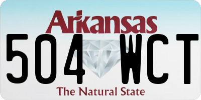 AR license plate 504WCT