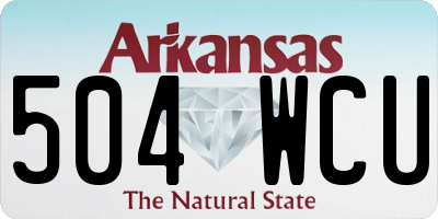 AR license plate 504WCU