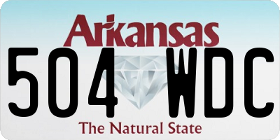 AR license plate 504WDC