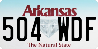 AR license plate 504WDF