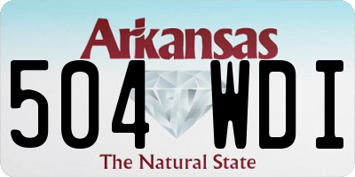 AR license plate 504WDI